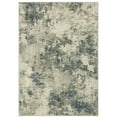 thumbnail image 1 of Oriental Weavers Branson Area Rug - BR12A - 5'3" x 7'3" - in Beige/ Teal - Modern Style, Stain Resistant, Family and Pet Friendly , Bedroom, Office Rug, 1 of 1