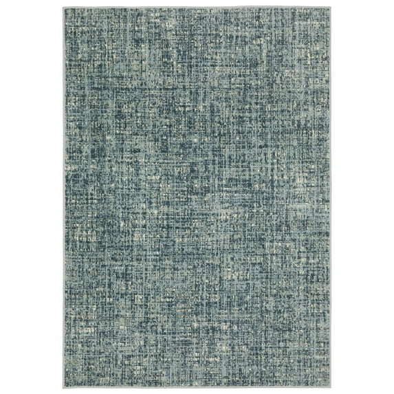 Oriental Weavers Branson Area Rug - BR13A - 5'3" x 7'3" - in Blue/ Gray - Modern Style, Stain Resistant, Family and Pet Friendly , Bedroom, Office Rug