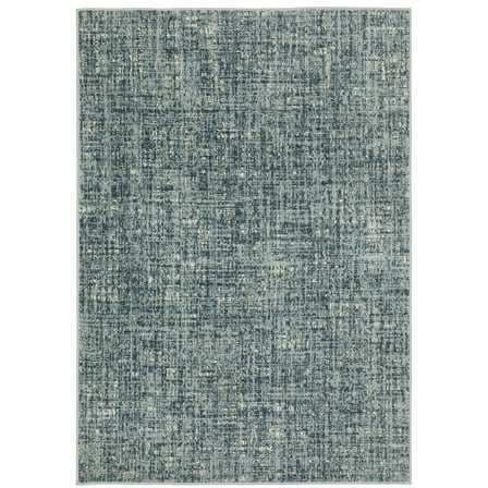 Oriental Weavers Branson Area Rug - BR13A - 7'10" x 10' - in Blue/ Grey - Modern Style, Stain Resistant, Family and Pet Friendly , Dining, Living Room Rug