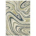 thumbnail image 1 of Oriental Weavers Branson Area Rug - BR07A - 3'3" x 5' - in Ivory/ Teal - Modern Style, Stain Resistant, Family and Pet Friendly , Entrway, Bedroom Rug, 1 of 1