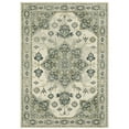 thumbnail image 1 of Oriental Weavers Branson Area Rug - BR04B - 5'3" x 7'3" - in Ivory/ Blue - Vintage Inspired, Stain Resistant, Family and Pet Friendly , Bedroom, Office Rug, 1 of 1