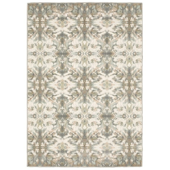 Oriental Weavers Capistrano 535B1 Ivory/ Multi 9'10" X 12'10" Indoor Area Rug