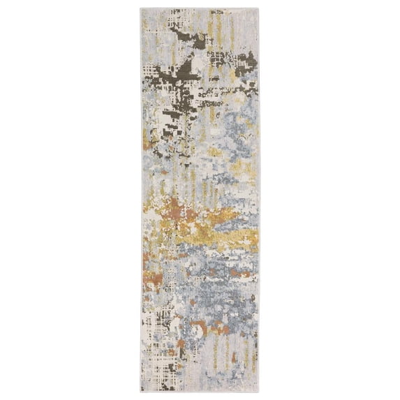Oriental Weavers Caravan Area Rug 1340W Beige Shaded Worn 2' 3" x 7' 6" Rectangle