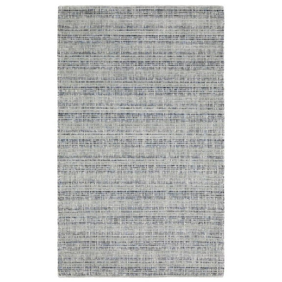 Oriental Weavers Circa Hand-made Wool Blend Area Rug - CIR05 - 5' x 8' - in Gray/ Blue - Modern Industrial Style, Hand-Made Wool Blend Rugs, Bedroom, Office Rug
