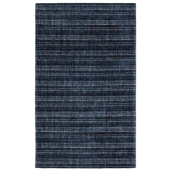Oriental Weavers Circa Hand-made Wool Blend Area Rug - CIR06 - 8' x 10' - in Navy/ Blue - Modern Industrial Style, Hand-Made Wool Blend Rugs, Dining, Living Room Rug