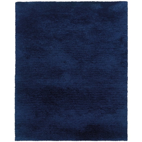 Oriental Weavers Cosmo Hand-made Shag Area Rug - 81106 - 8' x 11' - in Blue - Plush Soft Shag, Modern Style, Hand-Made, Stain Resistant, Dining, Living Room Rug