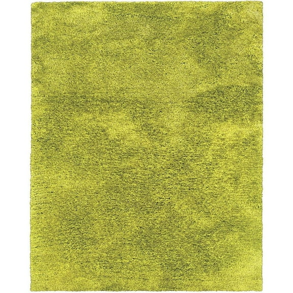 Oriental Weavers Cosmo Hand-made Shag Area Rug - 81101 - 8' x 11' - in Green - Plush Soft Shag, Modern Style, Hand-Made, Stain Resistant, Dining, Living Room Rug