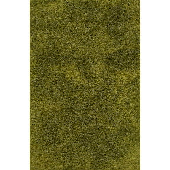 Oriental Weavers Cosmo Hand-made Shag Area Rug - 81101 - 8' x 11' - in Green - Plush Soft Shag, Modern Style, Hand-Made, Stain Resistant, Dining, Living Room Rug