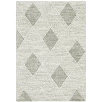 Oriental Weavers Cambria Area Rug - 005W2 - 6'7" x 9'6" - in Grey/ Ivory - Modern Style, Stain Resistant, Family and Pet Friendly , Dining, Living Room Rug