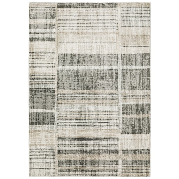 Sphinx Cambria Area Rug 055X2 Casual Beige Geometric 6' 7" X 9' 6" Rectangle