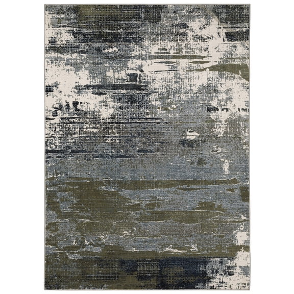 Oriental Weavers Caravan Indoor Rug Rectangle Area Rug Blue 5' 3" X 7' 6"