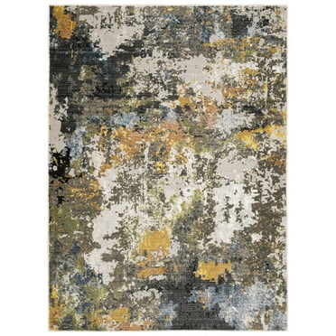 Oriental Weavers Caravan Indoor Rug Rectangle Area Rug Gray 5' 3" X 7' 6"