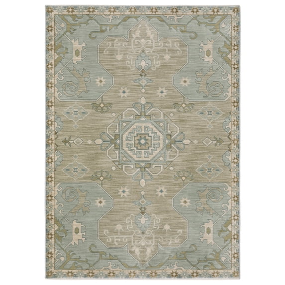 Sphinx Maeve Area Rug MAE12 Casual Grey Medallion Floral 3' 3" X  5' Rectangle