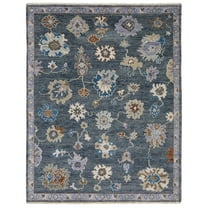 Oriental Weavers Majorca Hand-made Wool Area Rug - MAJ07 - 6' x 9' - in Blue/ Multi - Vintage Inspired, Hand-Made Wool Rugs, Dining, Living Room Rug