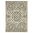 thumbnail image 1 of Oriental Weavers Maeve Area Rug - MAE03 - 7'10" x 10'10" - in Beige/ Teal - Vintage Inspired, Stain Resistant, Family and Pet Friendly , Dining, Living Room Rug, 1 of 5