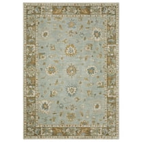 Oriental Weavers Maeve Area Rug - MAE06 - 7'10" x 10'10" - in Teal/ Rust - Vintage Inspired, Stain Resistant, Family and Pet Friendly , Dining, Living Room Rug