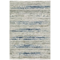 Oriental Weavers Easton Area Rug - 012E3 - 9'10" x 12'10" - in Gray/ Blue - Modern Style, Stain Resistant, Family and Pet Friendly , Family, Dining, Living Room Rug