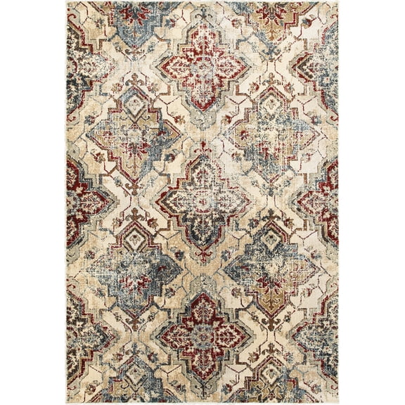 Sphinx Empire Area Rug 030J4 Ivory Diamond Swirls 9' 10" x 12' 10" RectangleKitchen & Dining
