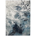 thumbnail image 1 of Oriental Weavers Evolution Area Rug - 0962A - 5'3" x 7'3" - in Blue/ Ivory - Modern Industrial Style, Stain Resistant, Family and Pet Friendly , Bedroom, Office Rug, 1 of 2