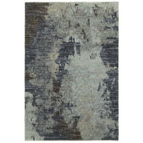 Oriental Weavers Evolution Area Rug - 8049B - 7'10" x 10'10" - in Navy/ Blue - Modern Style, Stain Resistant, Family and Pet Friendly , Dining, Living Room Rug