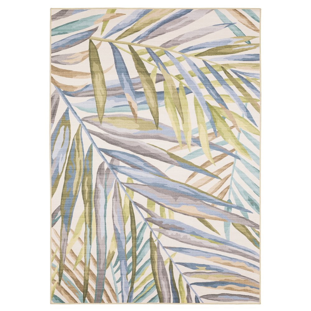 Oriental Weavers Fiji FIJ03 Beige/ Multi Indoor/Outdoor Area Rug - 3'6" x 5'6"