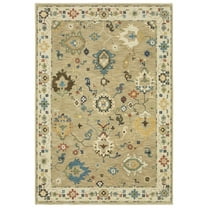 Oriental Weavers Francesca Area Rug - FR04E - 9'10" x 12'10" - in Beige/ Multi - Vintage Inspired, Stain Resistant, Family and Pet Friendly , Family, Dining, Living Room Rug