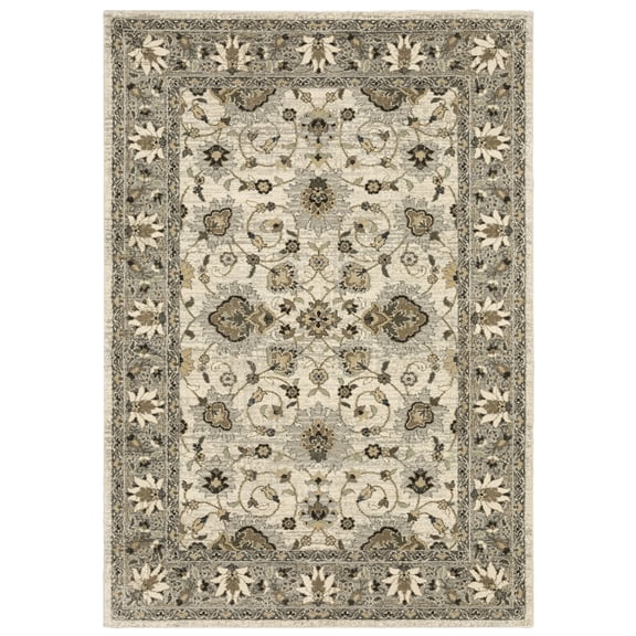 Oriental Weavers Florence 5508I Beige/ Gray 9'10" X 12'10" Indoor Area Rug
