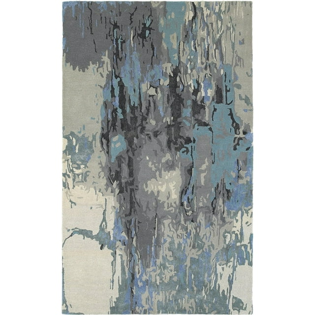 Oriental Weavers Galaxy Area Rug 21906 Blue Splotches Blurred 5' x 8' Rectangle