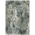 thumbnail image 1 of Oriental Weavers Gemini Area Rug - 001X2 - 2'3" x 7'6" - in Ivory/ Blue - Modern Style, Stain Resistant, Family and Pet Friendly , Entryway, Hallway Runner Rug, 1 of 3
