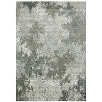 Oriental Weavers Gemini Area Rug - 002H2 - 5'3" x 7'6" - in Ivory/ Grey - Modern Style, Stain Resistant, Family and Pet Friendly , Bedroom, Office Rug