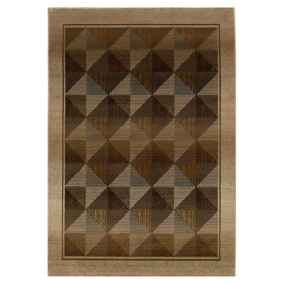 Oriental Weavers Generations 8' Round Machine Woven Rug in Beige