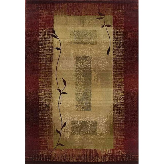 Oriental Weavers Generations 8' Square Machine Woven Rug in Red