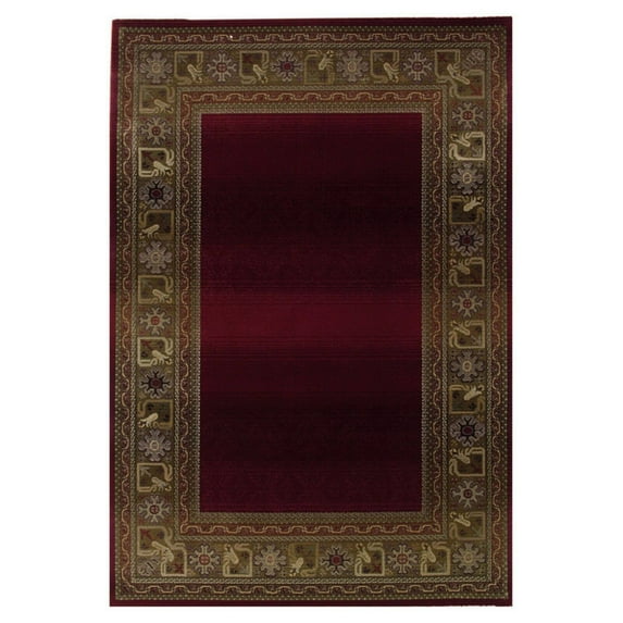 Oriental Weavers Generations 9'9" x 12'2" Machine Woven Rug in Red