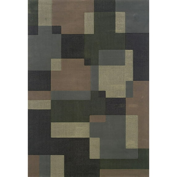 Oriental Weavers Genre 501H8 Blue/ Green 5'3" X 7'9" Indoor Area Rug
