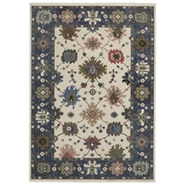 Oriental Weavers Hastings Area Rug HA01E Ivory 7'10" X 10'10" Rectangle