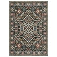 thumbnail image 1 of Oriental Weavers Hastings Area Rug - HA02B - 7'10" x 10'10" - in Green/ Pink - Vintage Inspired, Stain Resistant, Family and Pet Friendly , Dining, Living Room Rug, 1 of 5