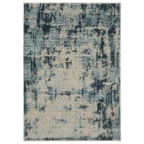 Oriental Weavers Hayden Area Rug - HAY04 - 5'3" x 7'6" - in Beige/ Blue - Modern Style, Stain Resistant, Family and Pet Friendly , Bedroom, Office Rug
