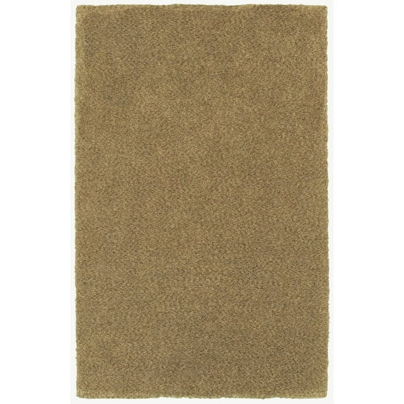 Oriental Weavers Heavenly Hand-made Shag Area Rug - 73405 - 3' x 5' - in Gold - Plush Soft Shag, Modern Style, Hand-Made, Stain Resistant, Entrway, Bedroom Rug