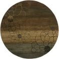 thumbnail image 1 of Oriental Weavers Hudson Area Rug - 074A1 - 7'8" Round - in Brown/ Beige - Vintage Bohemian Style, Stain Resistant, Family and Pet Friendly , Dining Room Rug, 1 of 5
