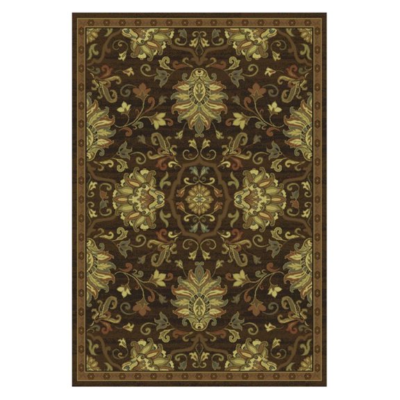 Oriental Weavers Hudson Area Rug - 042G1 - 6'7" x 9'6" - in Brown/ Beige - Vintage Inspired, Stain Resistant, Family and Pet Friendly , Dining, Living Room Rug