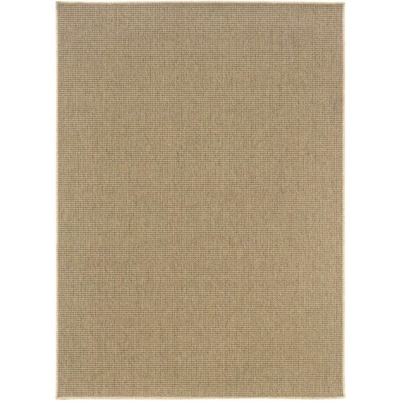 Oriental Weavers Karavia Indoor/Outdoor Rug - 2067X - 1'9" x 3'9" - in Light Brown - Classic Casual Style, Water, Stain and Fade Resistant, Hose Clean, Patio, Outdoor Living Area Rug