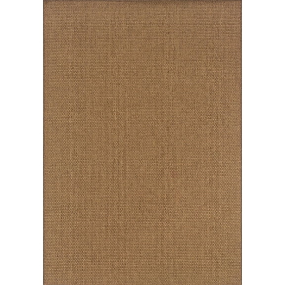 Sphinx Karavia Indoor/Outdoor Area Rug 2160N Tan Solid Woven 3' 7" x 5' 6" Rectangle