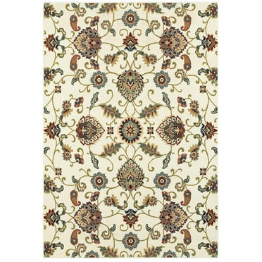Oriental Weavers Kashan Area Rug - 9946W - 1'10" x 3' - in Ivory/ Multi - Vintage Inspired, Stain Resistant, Family and Pet Friendly , Entryway, Bathroom Accent Rug