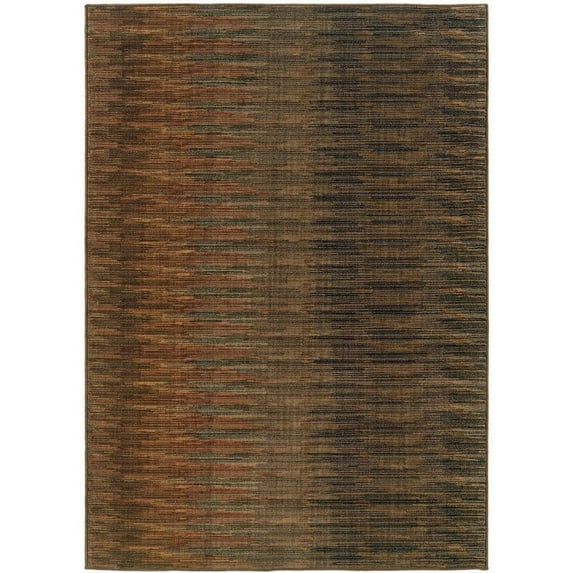 Oriental Weavers Kasbah 7'8" x 10'10" Machine Woven Rug in Brown