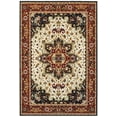 thumbnail image 1 of Oriental Weavers Kashan 096W1 Red/ Ivory Medallion Rectangle Indoor Area Rug, 1 of 2