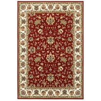 Oriental Weavers Kashan 4929R Red/ Ivory Floral Rectangle Indoor Area Rug
