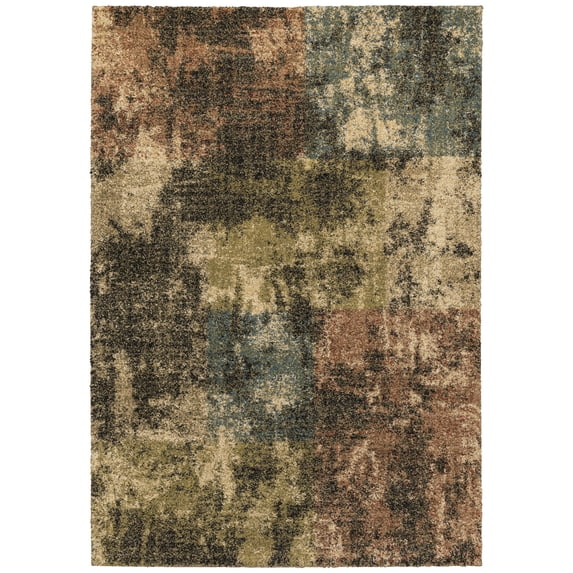 Oriental Weavers Kendall 049H1 Beige/ Blue 6'7" X 9'6" Indoor Area Rug