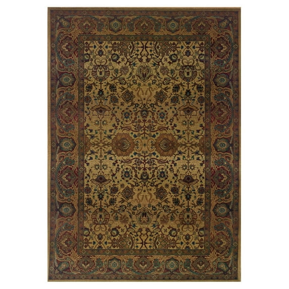 Oriental Weavers Kharma 332W4 Beige/Red Oriental Runner Indoor Area Rug