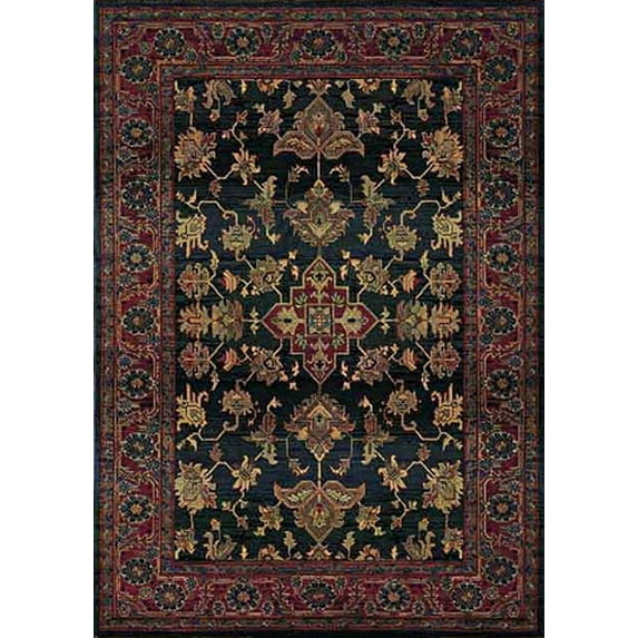 Oriental Weavers Kharma 836F Cathedral Oriental Rug - Navy Blue