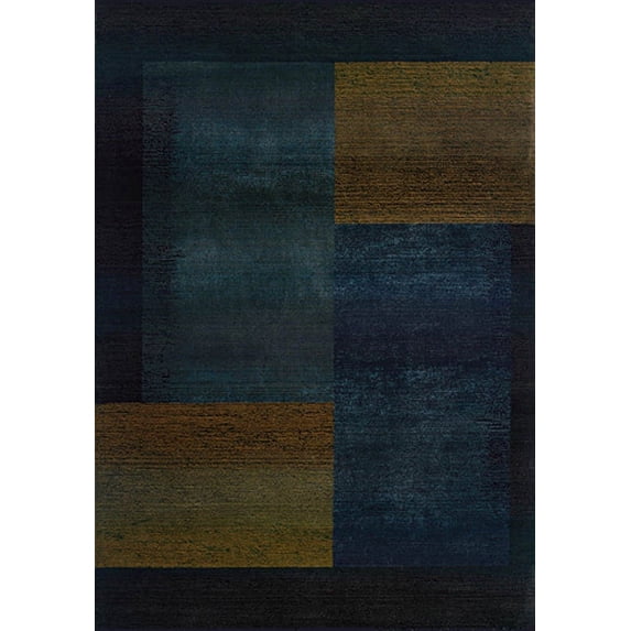 Oriental Weavers Kharma II 6'7" x 9'1" Machine Woven Rug in Blue